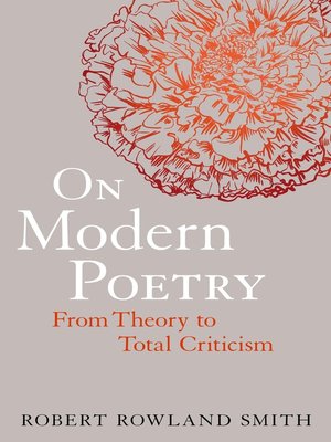 cover image of On Modern Poetry